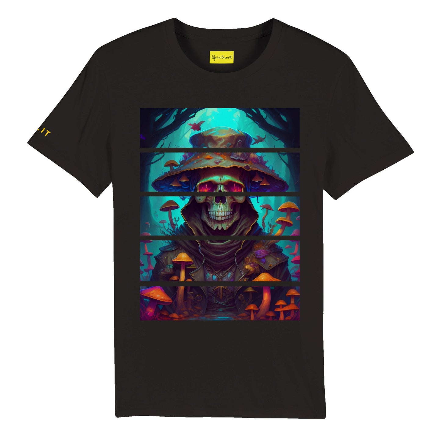 Mushroom Skull Organic Unisex Crewneck T-shirt