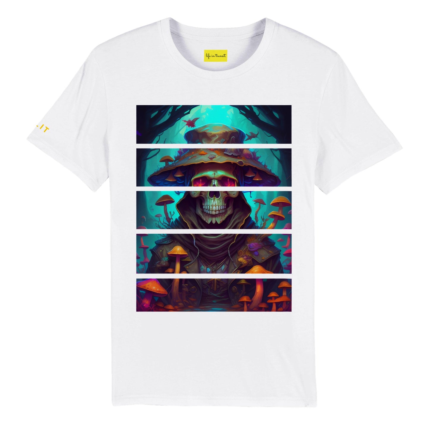 Mushroom Skull Organic Unisex Crewneck T-shirt