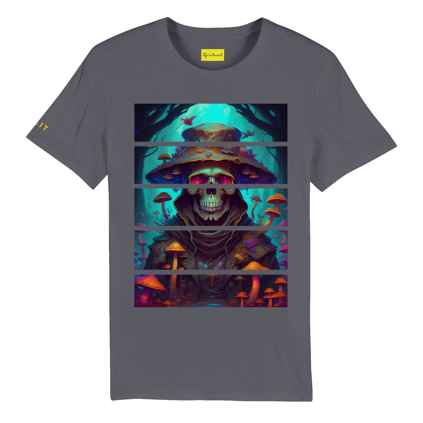 Mushroom Skull Organic Unisex Crewneck T-shirt